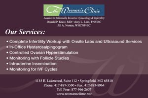 Womans Clinic - Infirtility Post Card - Side 2